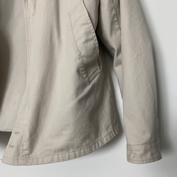 ASOS Design Beige Zip-Up Jacket Medium - New - Picture 12 of 12